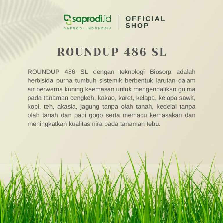 Monsanto Roundup Sl Herbisida Purna Tumbuh Liter Saprodi