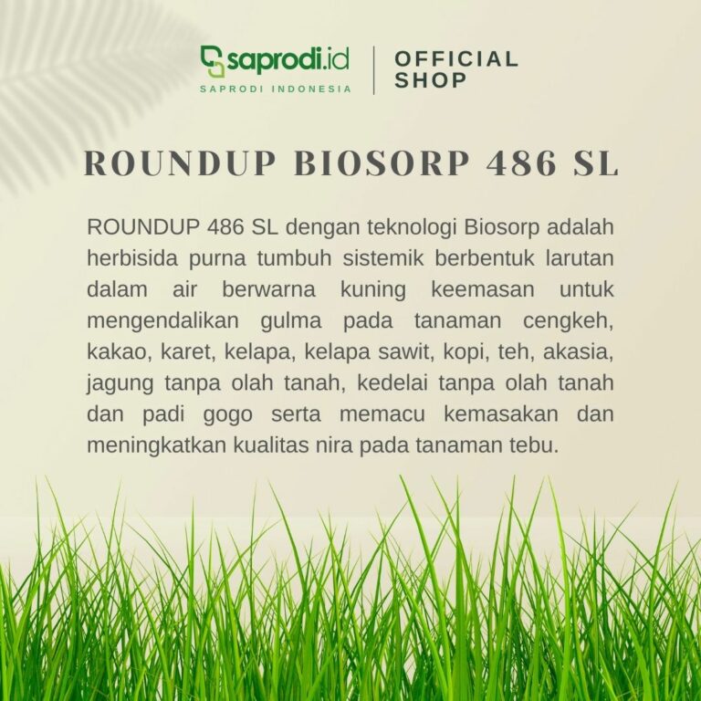 Monsanto ROUNDUP 486SL Herbisida Purna Tumbuh 200 Ml Saprodi