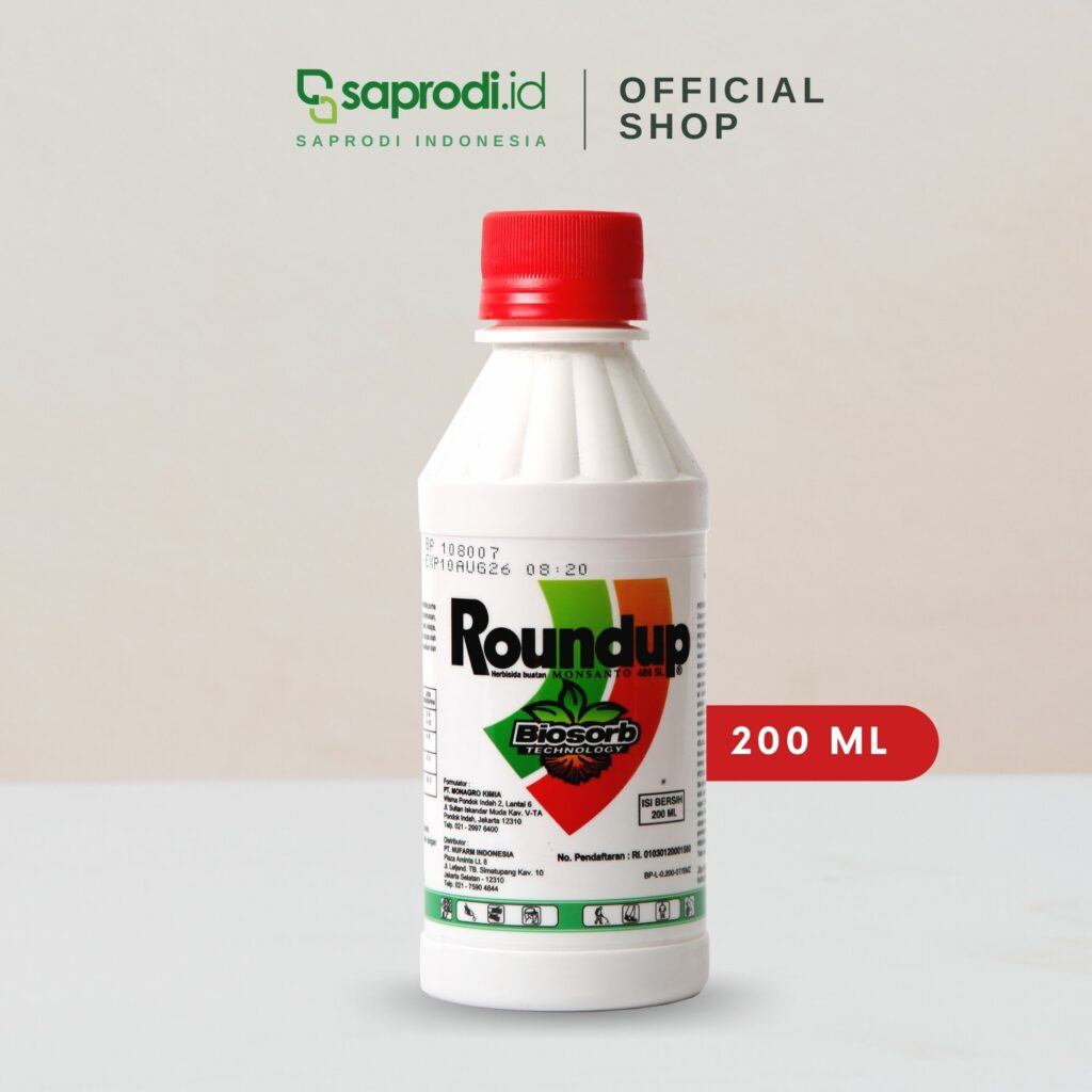 Monsanto ROUNDUP 486 SL Herbisida Purna Tumbuh 200 Ml Saprodi Indonesia